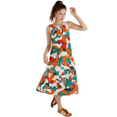 Pop Art Camouflage 1 Summer Maxi Dress