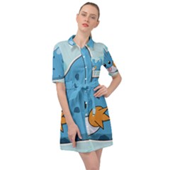 Patokip Belted Shirt Dress