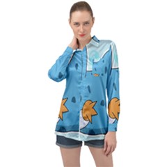 Patokip Long Sleeve Satin Shirt