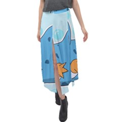 Patokip Velour Split Maxi Skirt