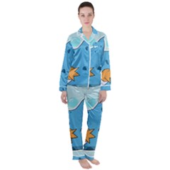 Patokip Satin Long Sleeve Pyjamas Set