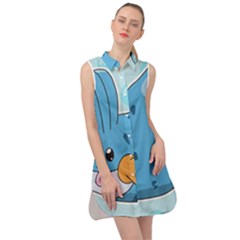 Patokip Sleeveless Shirt Dress