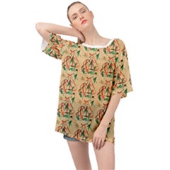 Fox Oversized Chiffon Top