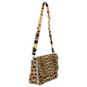 Leopard Skin Shoulder Bag with Back Zipper View1