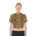 Leopard Skin Cotton Crop Top View2