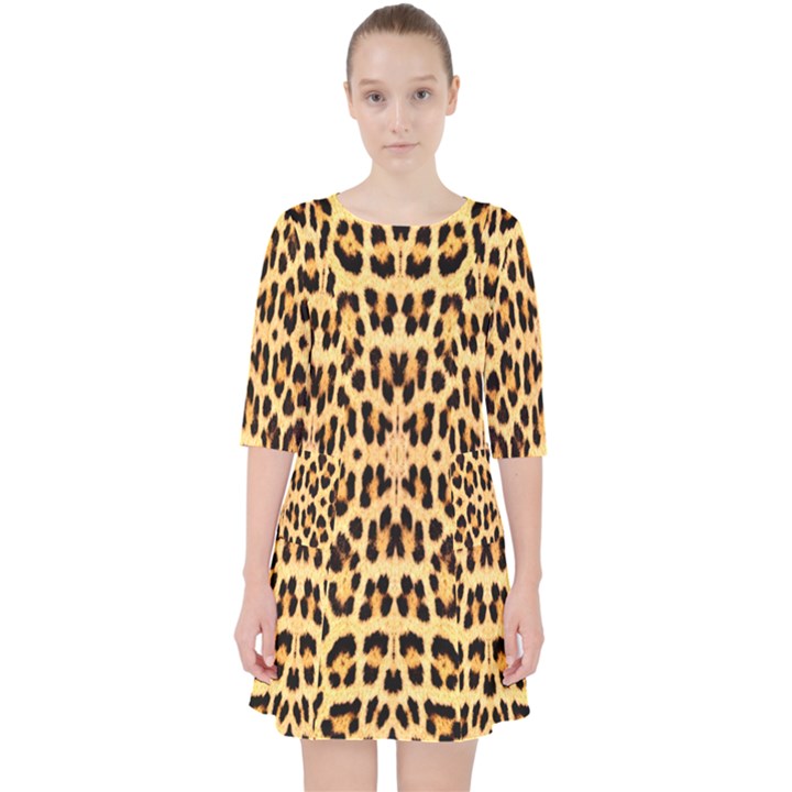 Leopard Skin Pocket Dress