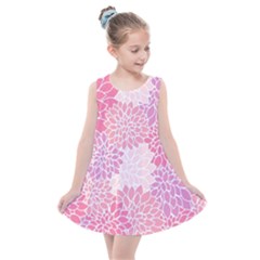 Happy Pink Flowers Kids  Summer Dress by CashewDress