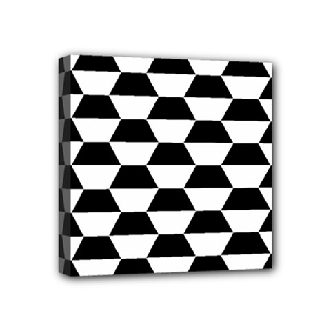 Hexagons Pattern Tessellation Mini Canvas 4  X 4  (stretched) by Mariart