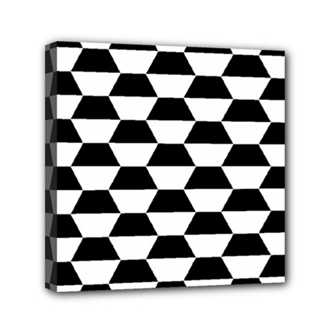 Hexagons Pattern Tessellation Mini Canvas 6  X 6  (stretched) by Mariart