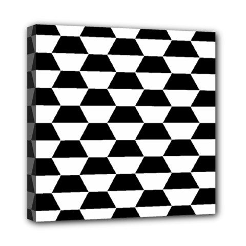 Hexagons Pattern Tessellation Mini Canvas 8  X 8  (stretched) by Mariart