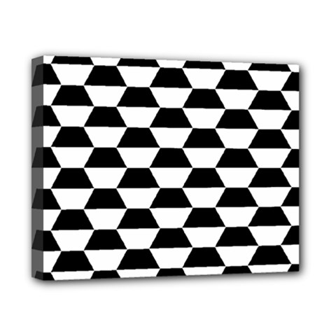 Hexagons Pattern Tessellation Canvas 10  X 8  (stretched) by Mariart