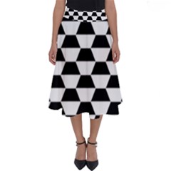 Hexagons Pattern Tessellation Perfect Length Midi Skirt by Mariart