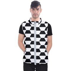 Hexagons Pattern Tessellation Men s Puffer Vest