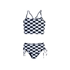 Hexagons Pattern Tessellation Girls  Tankini Swimsuit