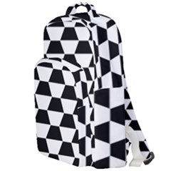 Hexagons Pattern Tessellation Double Compartment Backpack