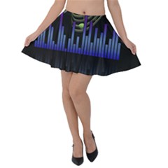 Speakers Music Sound Velvet Skater Skirt