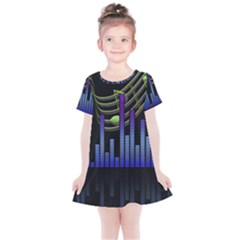 Speakers Music Sound Kids  Simple Cotton Dress