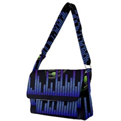 Speakers Music Sound Full Print Messenger Bag