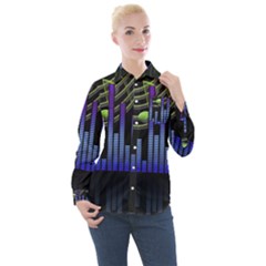 Speakers Music Sound Women s Long Sleeve Pocket Shirt