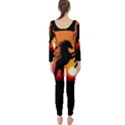 Sunset Horses Shadow Long Sleeve Catsuit View2