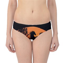 Sunset Horses Shadow Hipster Bikini Bottoms by Bajindul