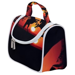 Sunset Horses Shadow Satchel Handbag