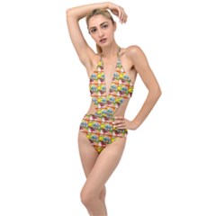 Jester Plunging Cut Out Swimsuit by ArtworkByPatrick