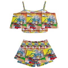 Jester Kids  Off Shoulder Skirt Bikini by ArtworkByPatrick