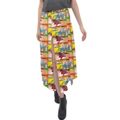 Jester Velour Split Maxi Skirt