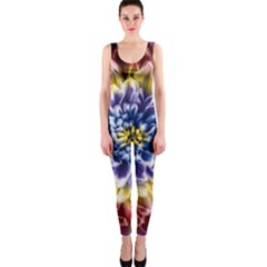 Rainbow Chrysanthemum One Piece Catsuit by bloomingvinedesign