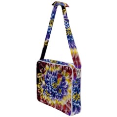 Rainbow Chrysanthemum Cross Body Office Bag