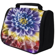 Rainbow Chrysanthemum Full Print Travel Pouch (big) by bloomingvinedesign