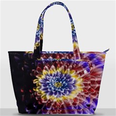 Rainbow Chrysanthemum Back Pocket Shoulder Bag 