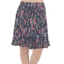 Polka Dotted Rosebuds Fishtail Chiffon Skirt View1