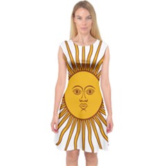 Argentina Flag Capsleeve Midi Dress by FlagGallery