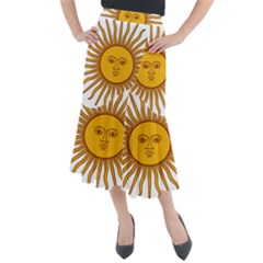 Argentina Flag Midi Mermaid Skirt