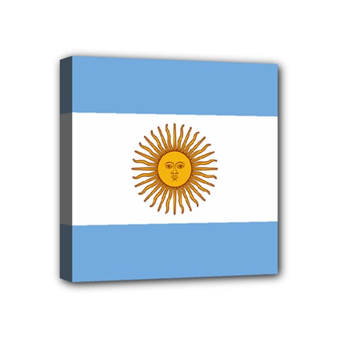 Argentina Flag Mini Canvas 4  X 4  (stretched) by FlagGallery