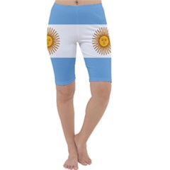 Argentina Flag Cropped Leggings  by FlagGallery