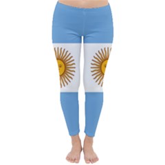 Argentina Flag Classic Winter Leggings by FlagGallery