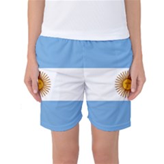 Argentina Flag Women s Basketball Shorts by FlagGallery