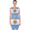 Argentina Flag Capsleeve Drawstring Dress  View1