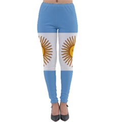 Argentina Flag Lightweight Velour Leggings by FlagGallery