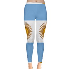 Argentina Flag Inside Out Leggings by FlagGallery