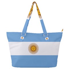 Argentina Flag Full Print Shoulder Bag by FlagGallery