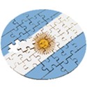 Argentina Flag Wooden Puzzle Round View3