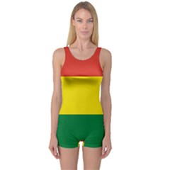 Bolivia Flag One Piece Boyleg Swimsuit by FlagGallery