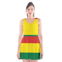 Bolivia Flag Scoop Neck Skater Dress by FlagGallery