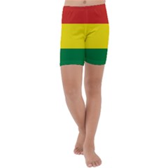 Bolivia Flag Kids  Lightweight Velour Capri Yoga Leggings by FlagGallery