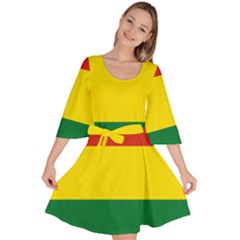 Bolivia Flag Velour Kimono Dress by FlagGallery