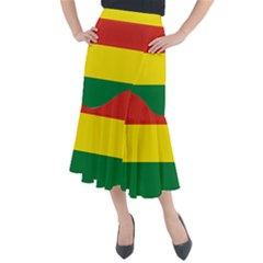 Bolivia Flag Midi Mermaid Skirt